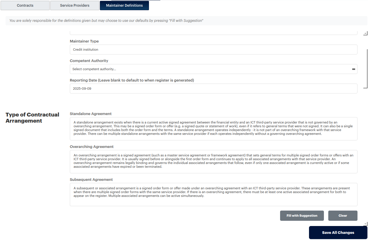Maintainer Definitions and Guidance
